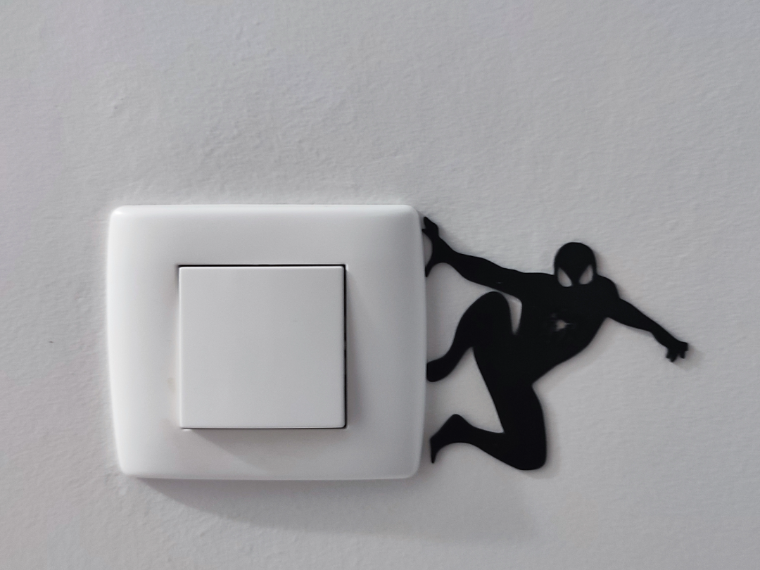 Silueta Spider-Man para Interruptor
