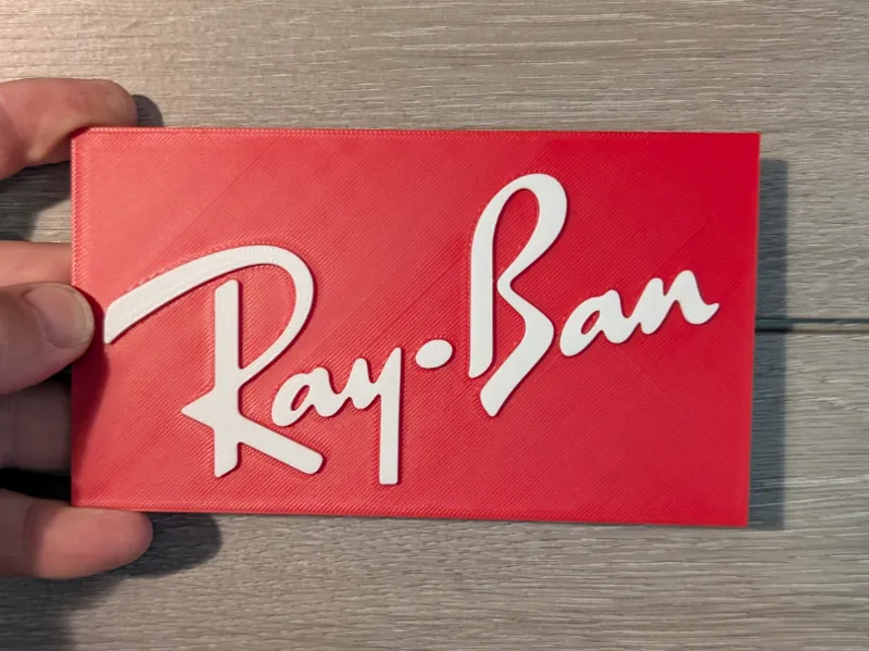 Ray Ban sunglasses logo sign plaque 2-sizes