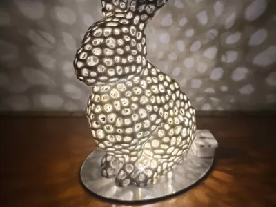 Voronoi Rabbit Lamp
