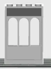 3x Window Brick Burgwand