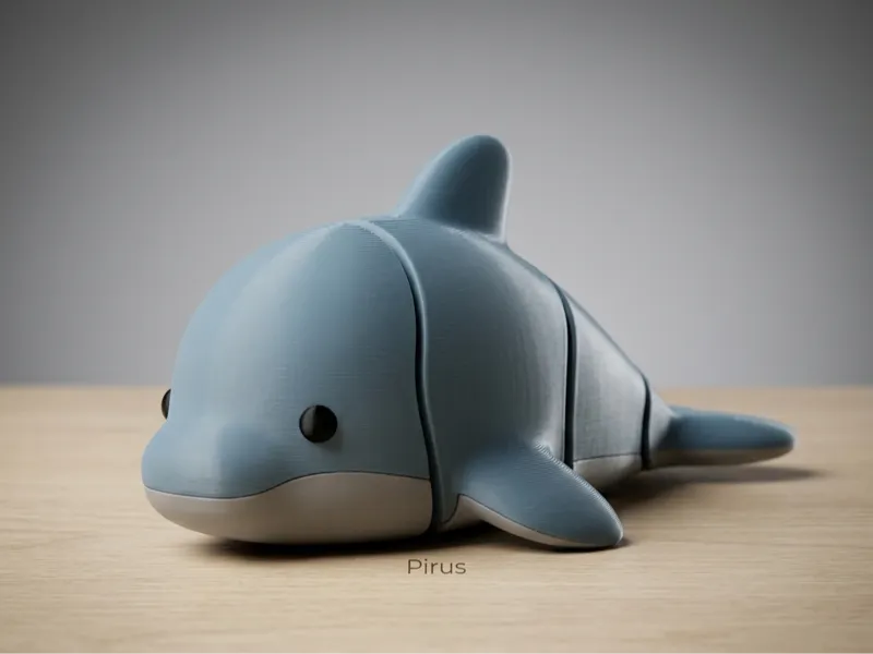 Cute Flexi Dolphin – Articulated Chibi Sea Animal
