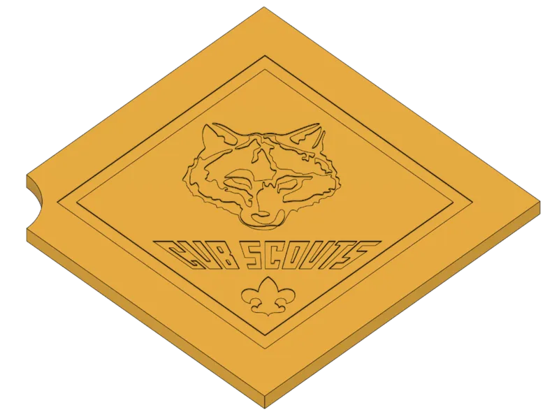 Cub Scout Award Strip Holder Inlay