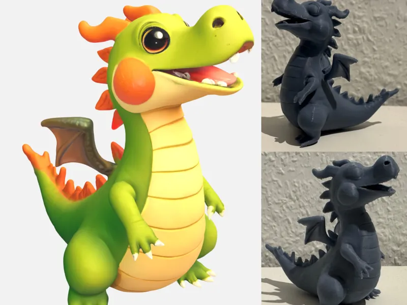 Cute Dragon - lovely Print high resolution