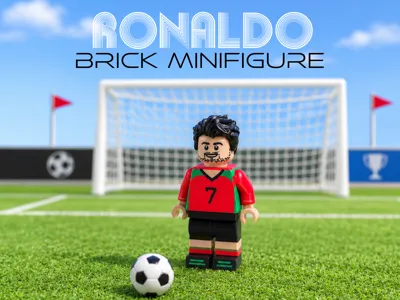 RONALDO Brick Minifigure