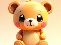 Ourson en peluche décoratif — photo 1