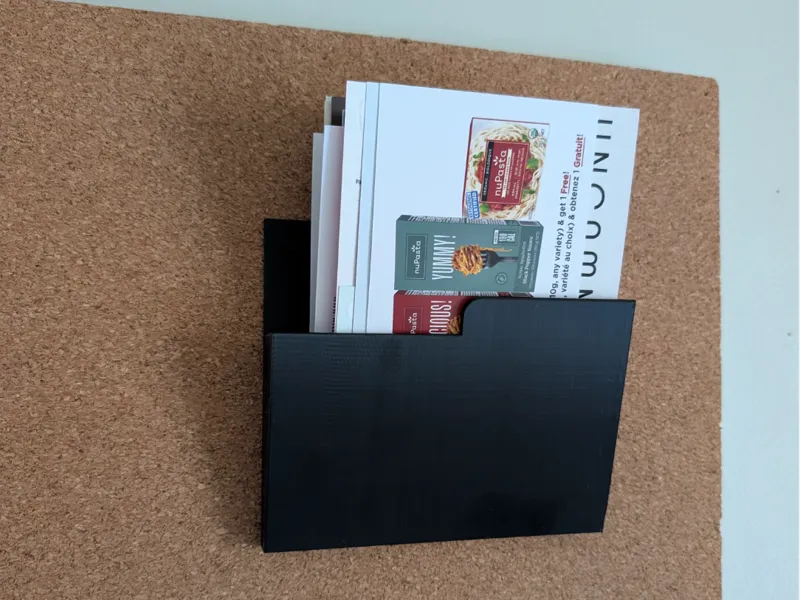 Cork Board Paper Holder