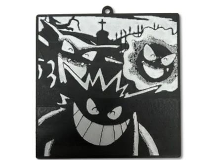 Gengar Evolution Keychain/Art Piece