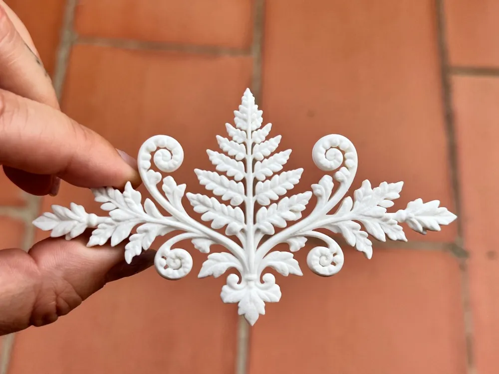 Marco decorativo: Fern cute Ornament decor - Different sizes. Referencia del modelo original.