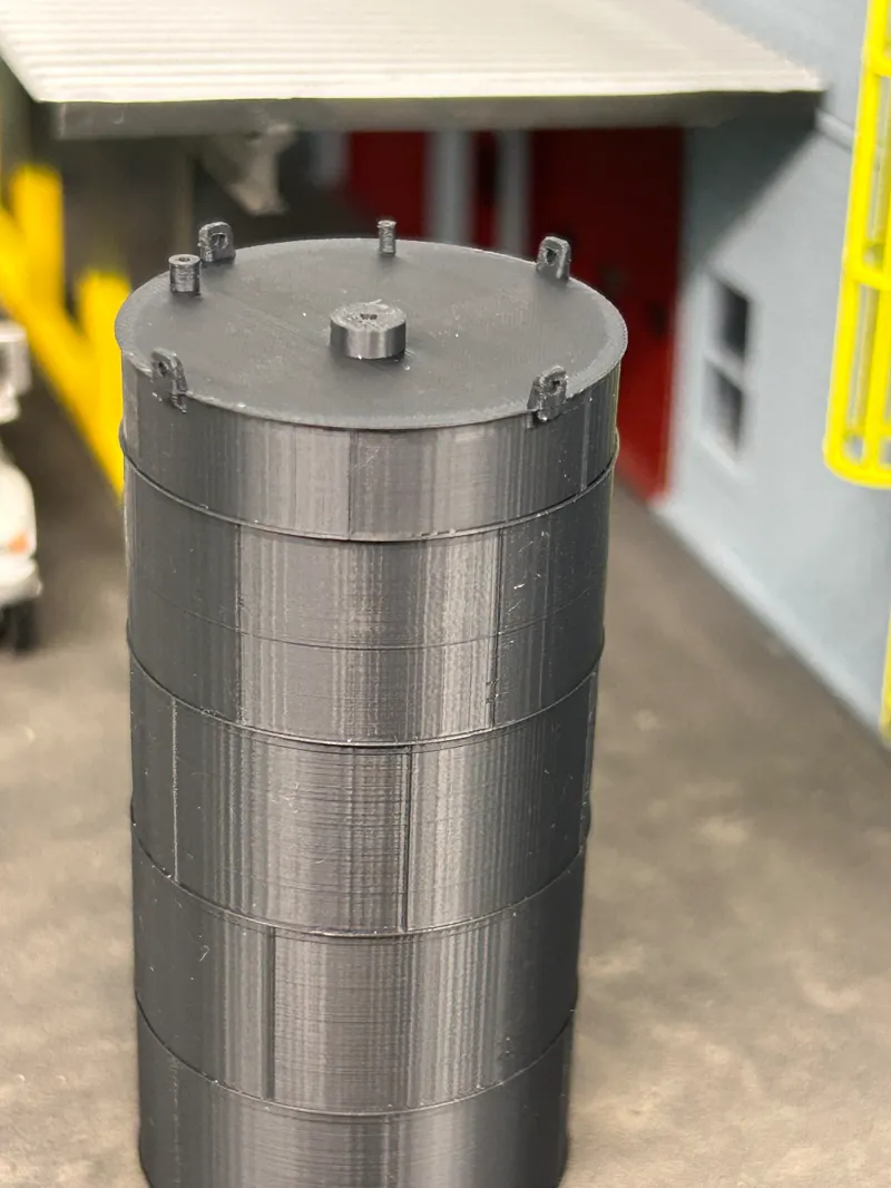 HO Scale Vertical Corn Syrup Storage Tank