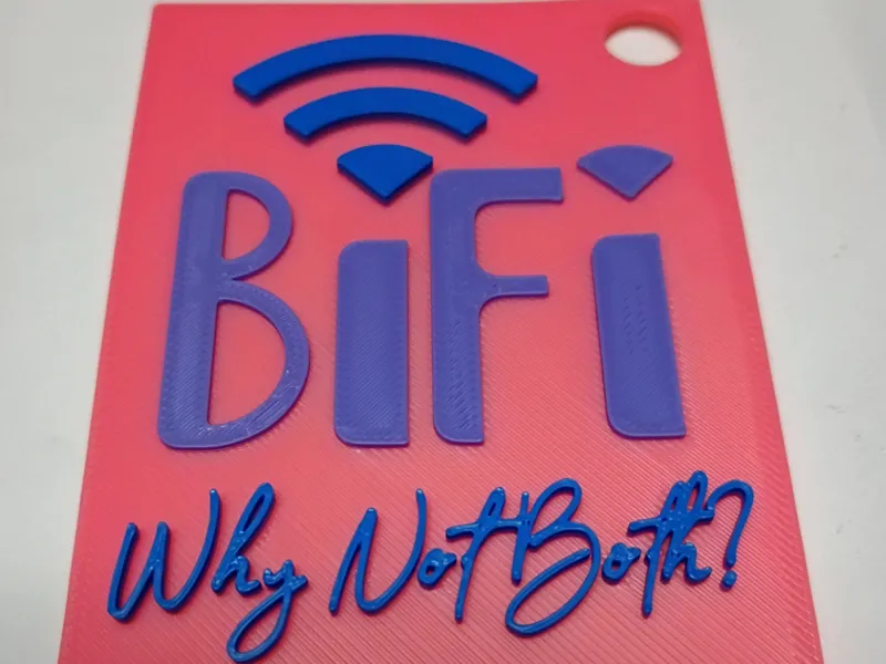 Bi Pride "Bifi" window/backpack charm