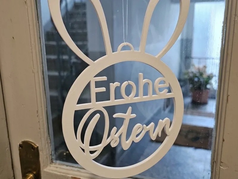 Oster-Fensterbild "Frohe Ostern"