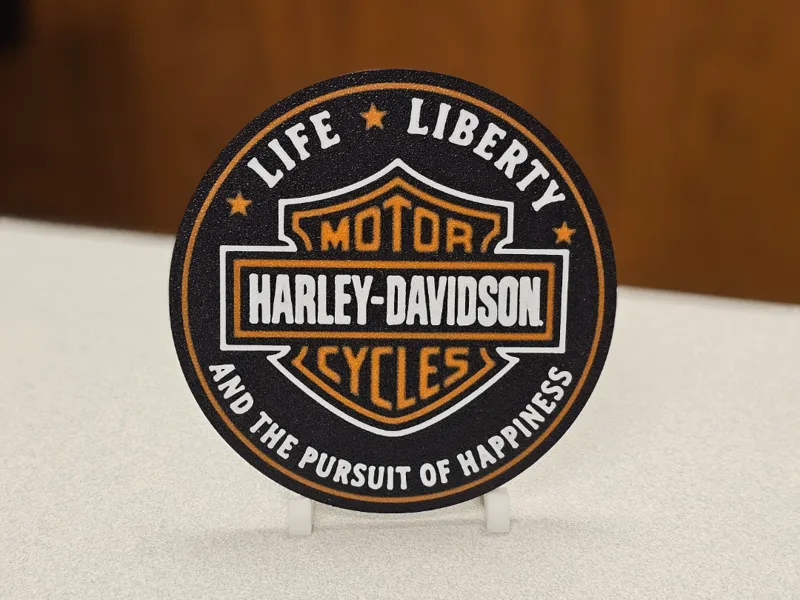 Harley Davidson Life Liberty Happiness Coaster