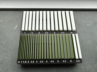 Gridfinity storage for setup blocks 0.5 - 10mm