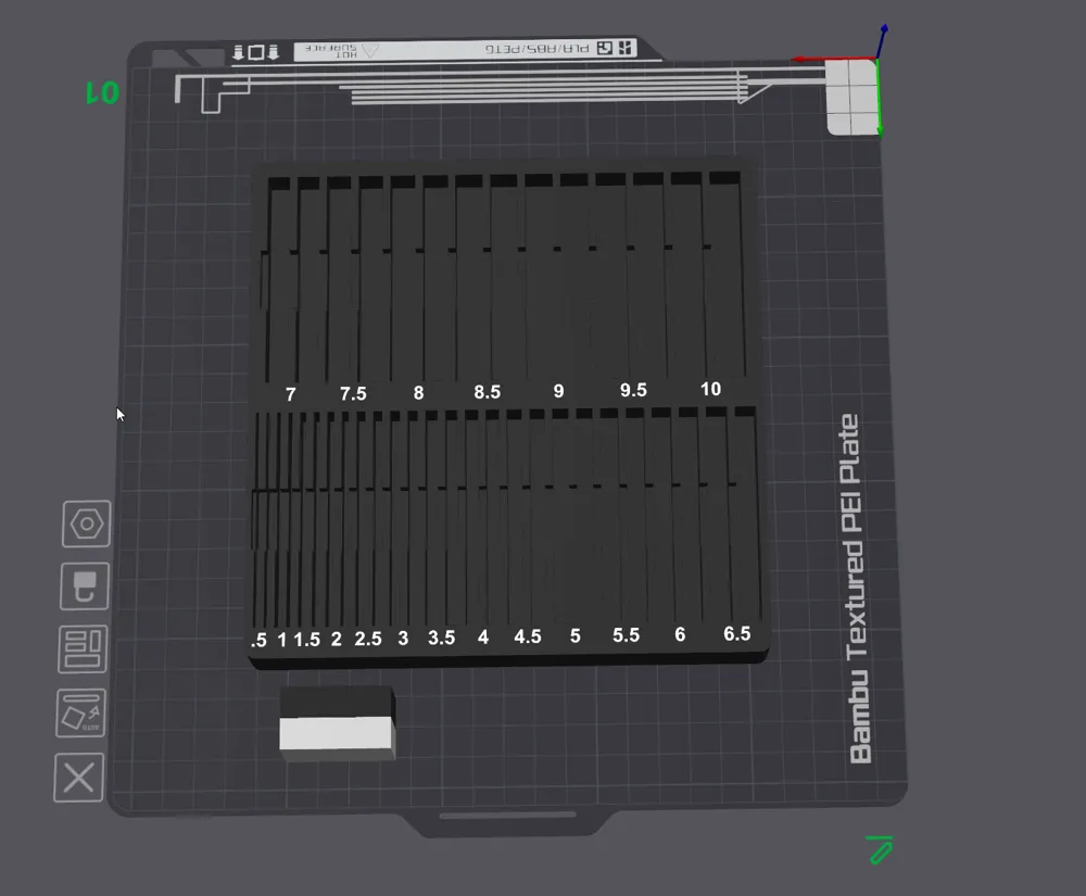 Gridfinity storage for setup blocks 0.5 - 10mm by Dikkiedik MakerWorld ...