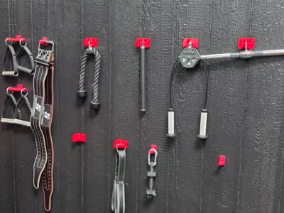 Heavy-Duty Gym Cable Attachment & Belt Hangers