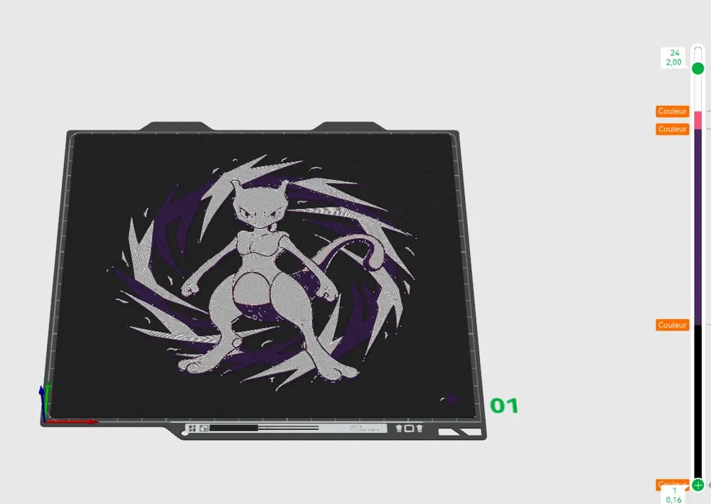 Hueforge mewtwo mew two - Free 3D Print Model - MakerWorld