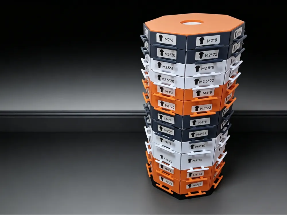 [Workbench] Modular Rotating Storage Tower Parts Storage Tower - Free ...