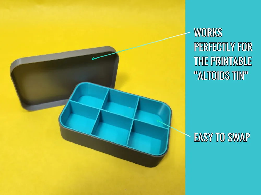 Ultralight Altoids Tin Inserts - 1x1 to 5x4 Grids - Free 3D Print Model ...