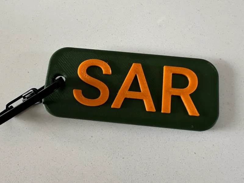 Search and Rescue (SAR) Keychain
