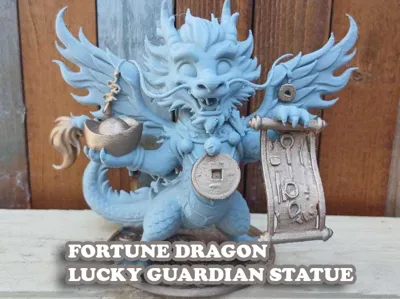Fortune Dragon – Lucky Guardian Statue