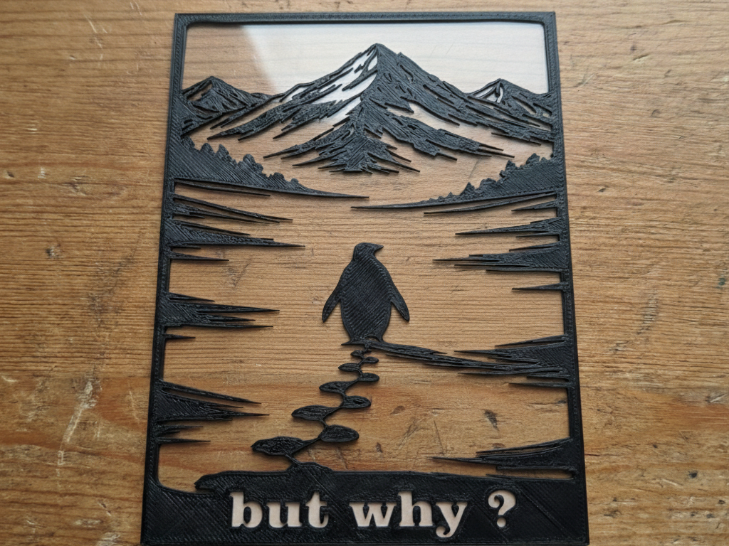 Nihilist Penguin - But Why? Wall Art