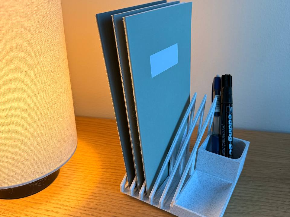A5 Notebook Holder with Pen Cup & Tray
