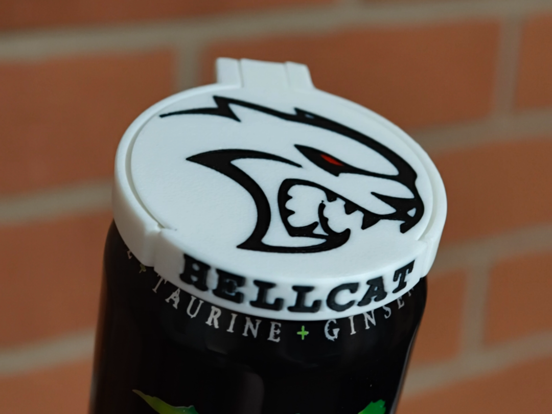 Hellcat can lid print in Place