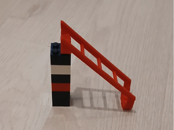 Achterbahn steil Ziegelstein 3D model