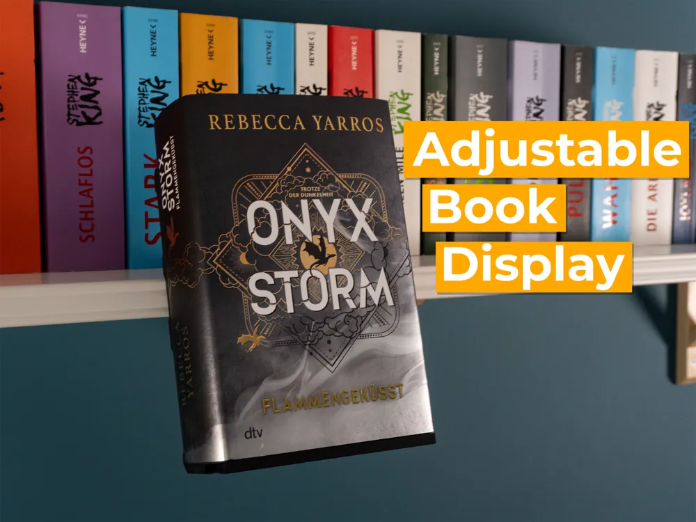 Accesorio de iluminación decorativa: Adjustable Floating Book Display. Referencia del modelo original.