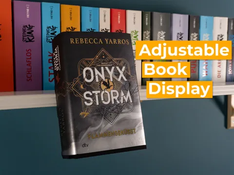 Accesorio de iluminación decorativa: Adjustable Floating Book Display — referencia de MakerWorld