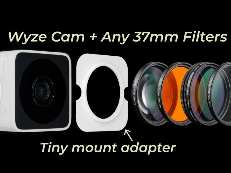 Wyze Cam v3(ATOM CAM 2) 37mm lens adapter