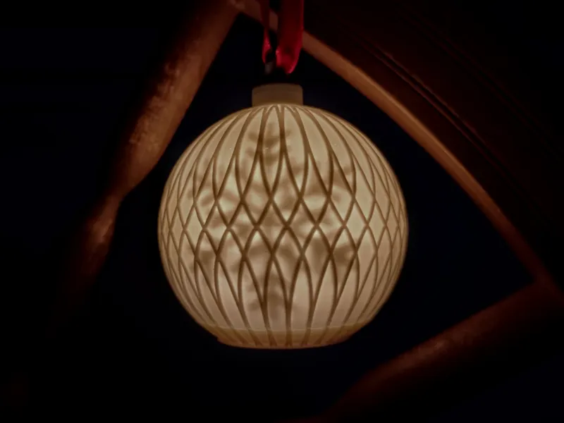 Snowflake Shadow Led Candle Ornament