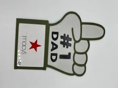#1 Dad Gift Card Holder