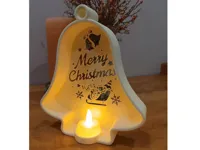 Cloche de Noël avec bougie LED — photo 1