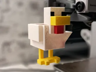 Poop Bucket Minecraft Chicken A1 (Mini)