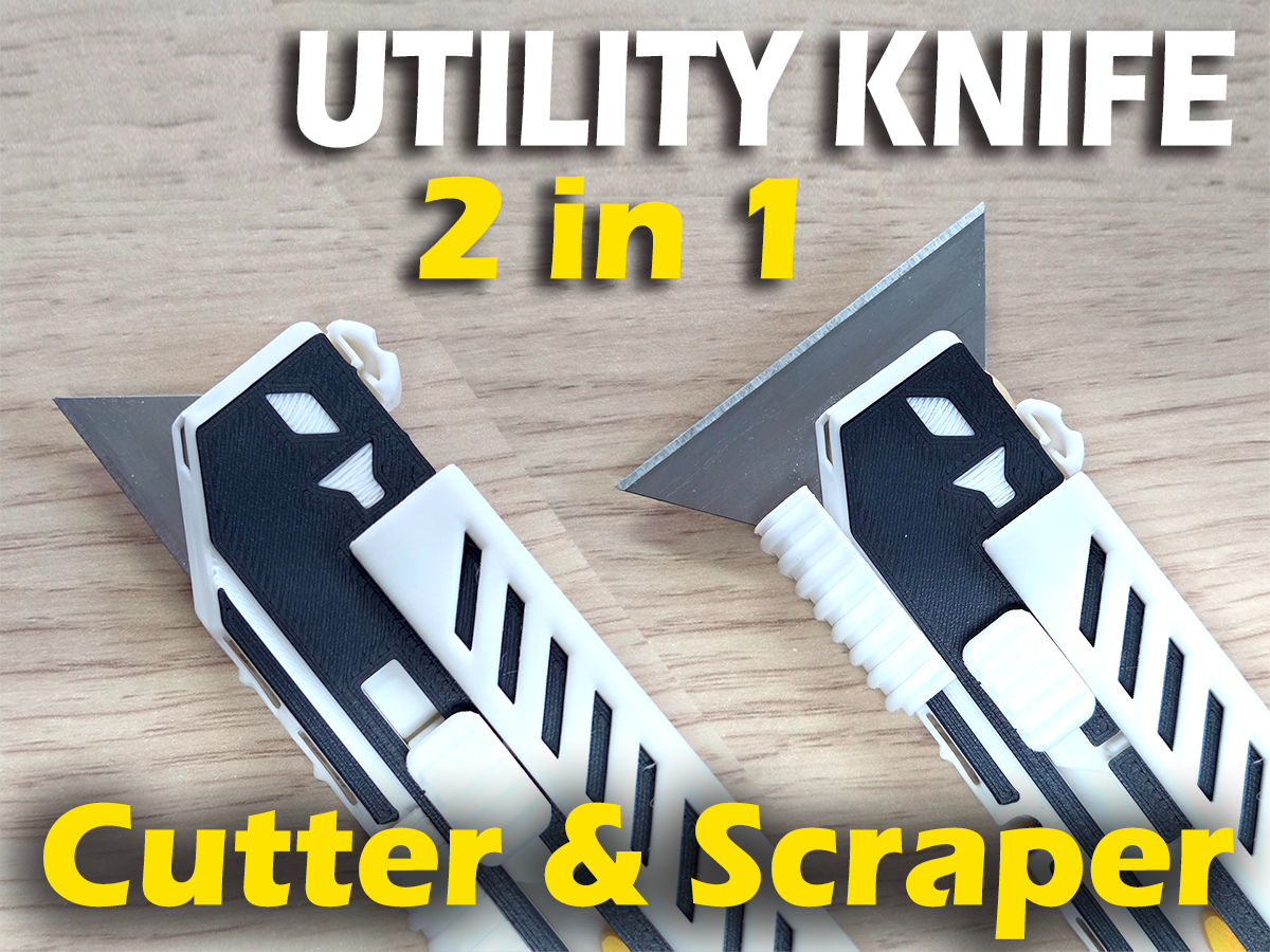 Utility Knife with Scraper Mode