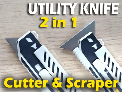 Utility Knife with Scraper Mode