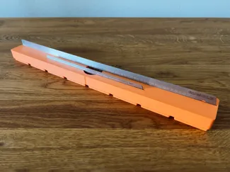 Gridfinity metal ruler holder - split version