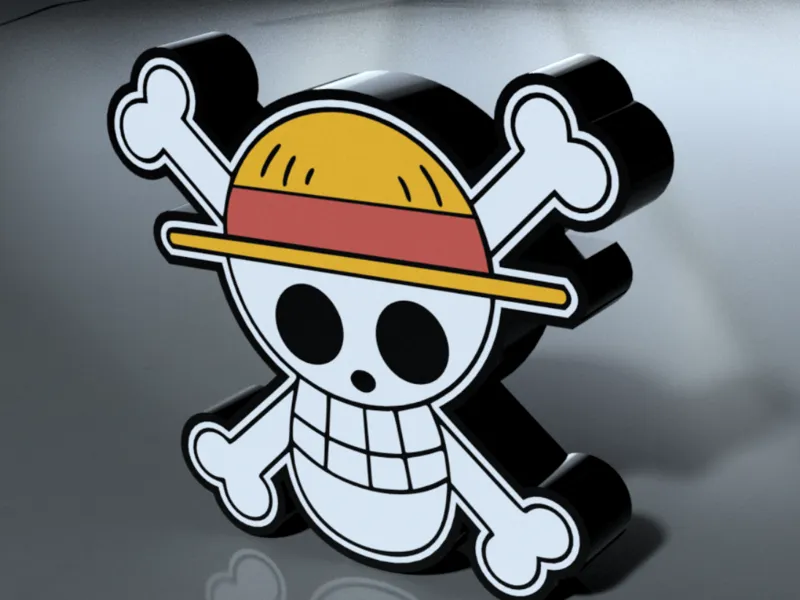 One Piece Straw Hat Jolly Roger