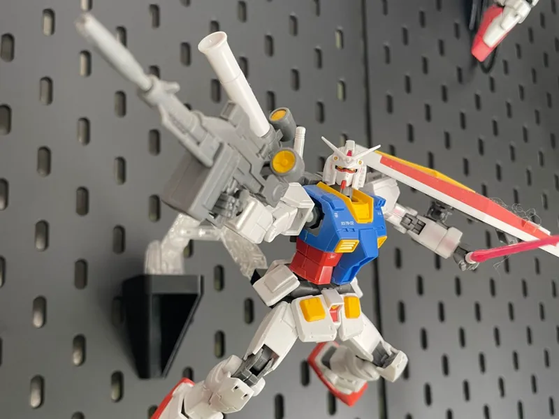 Gunpla Action Base 4 & 5 Ikea Skadis Adapter