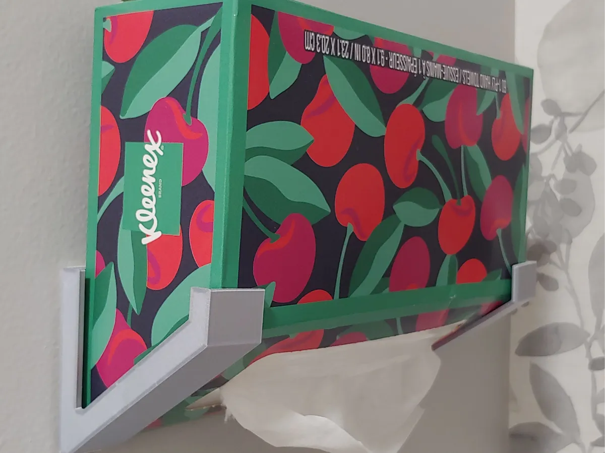 Support mural pour boîte de mouchoirs