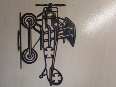 WW1 Byplane wallart