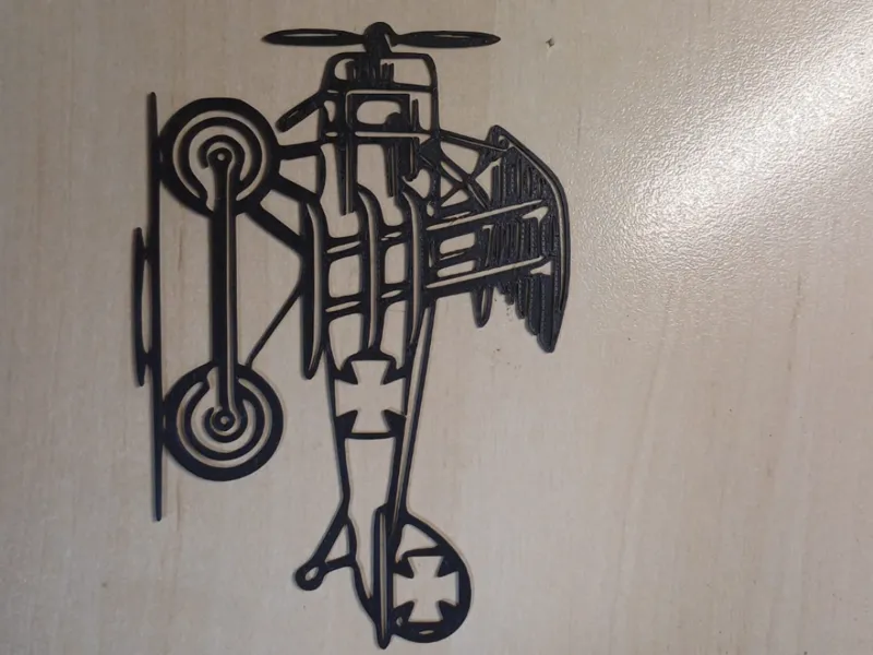 WW1 Byplane wallart