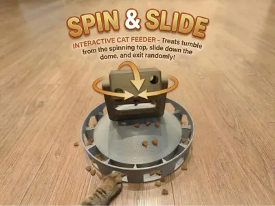 Cat colosseum slow feeder-fun activity