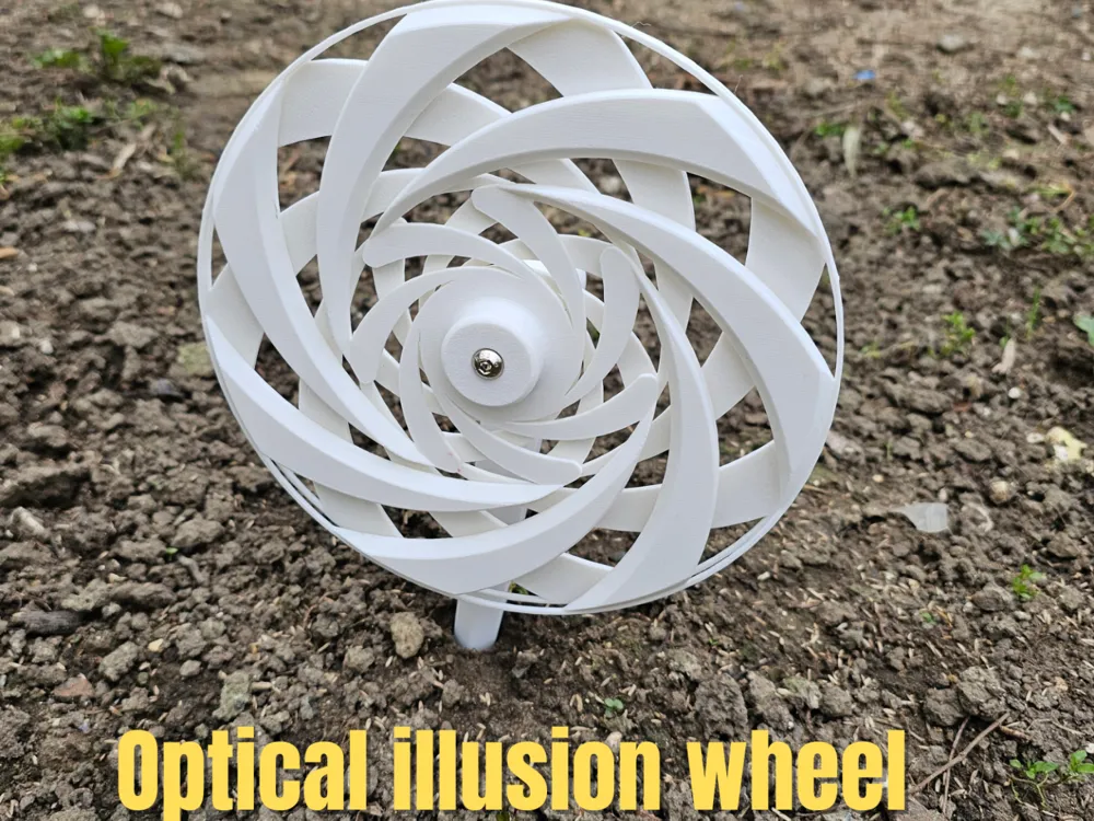 Optical Illusion Wheel - Free 3D Print Model - MakerWorld