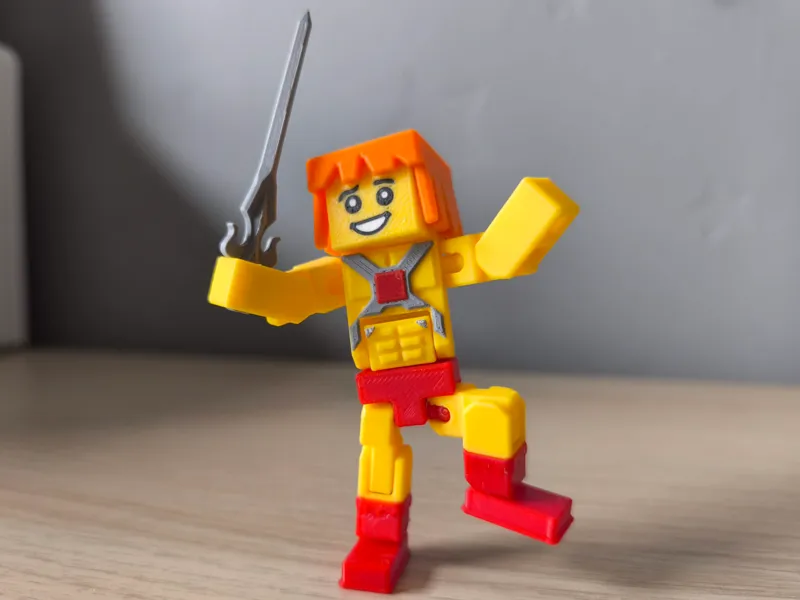 Heroic Warrior – Print-in-Place Articulated Figure