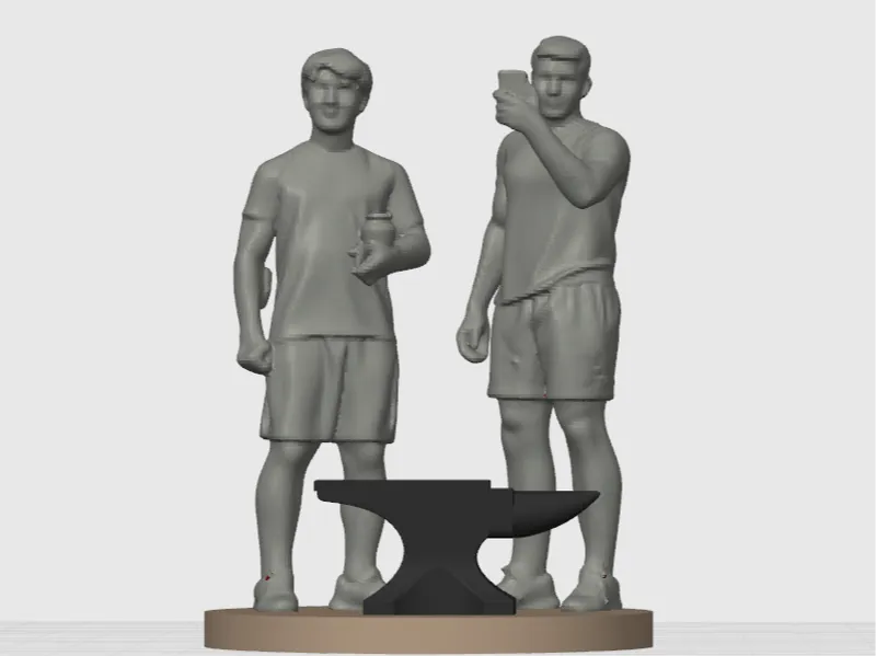 The ZeroForge Founders - Tribute Statue
