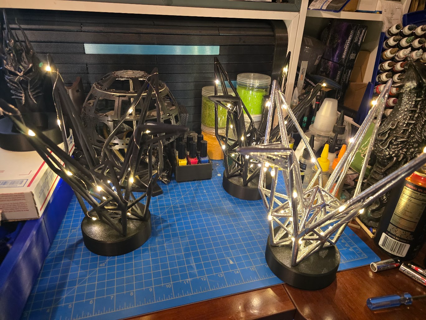 Oragami Crane Wireframe 3D model