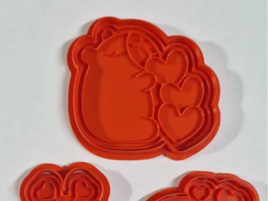 Valentine's Day Capybara Cookie Cutter Set #2