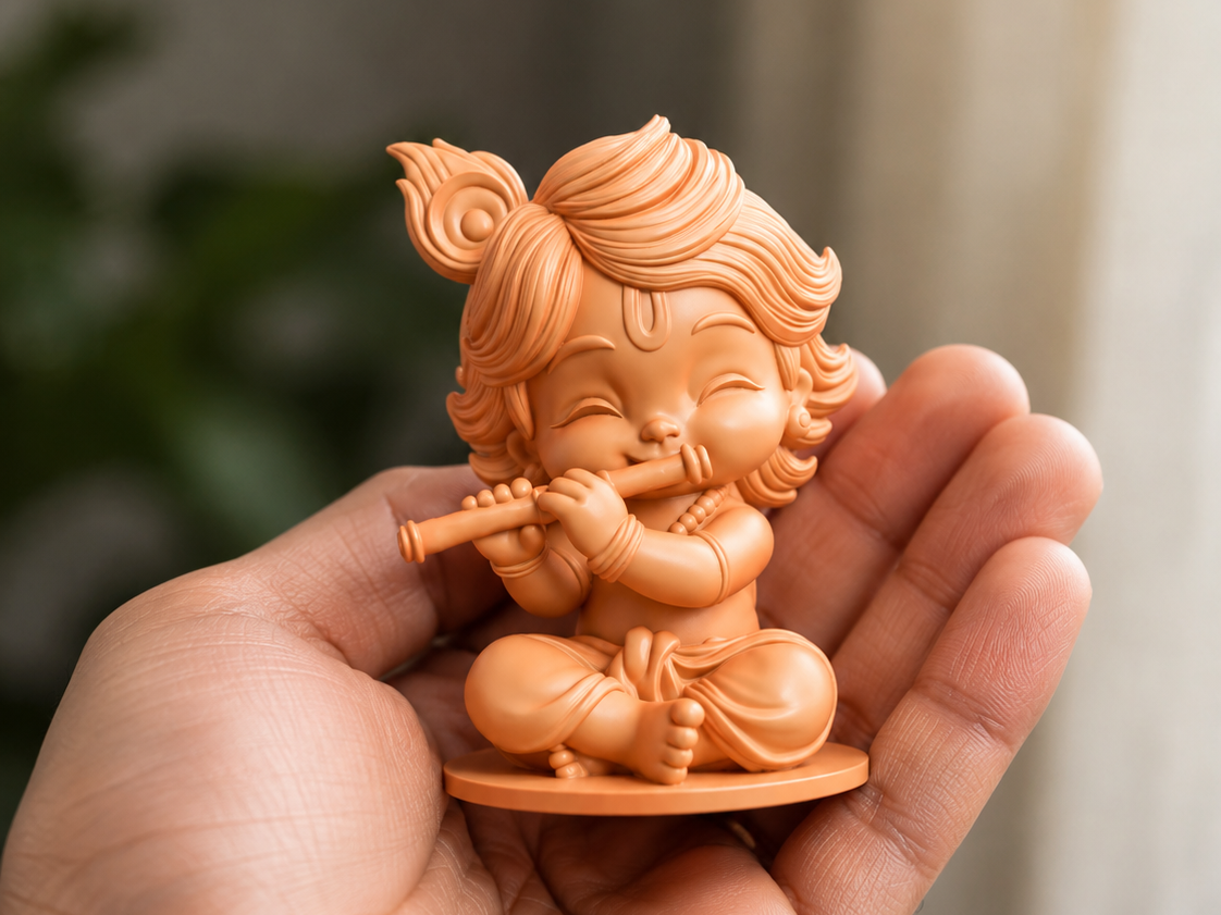 Baby Krishna Chibi Statue